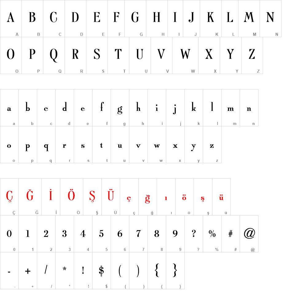 Typo Roman ATT font